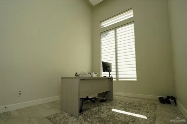 a view of a workspace with a window