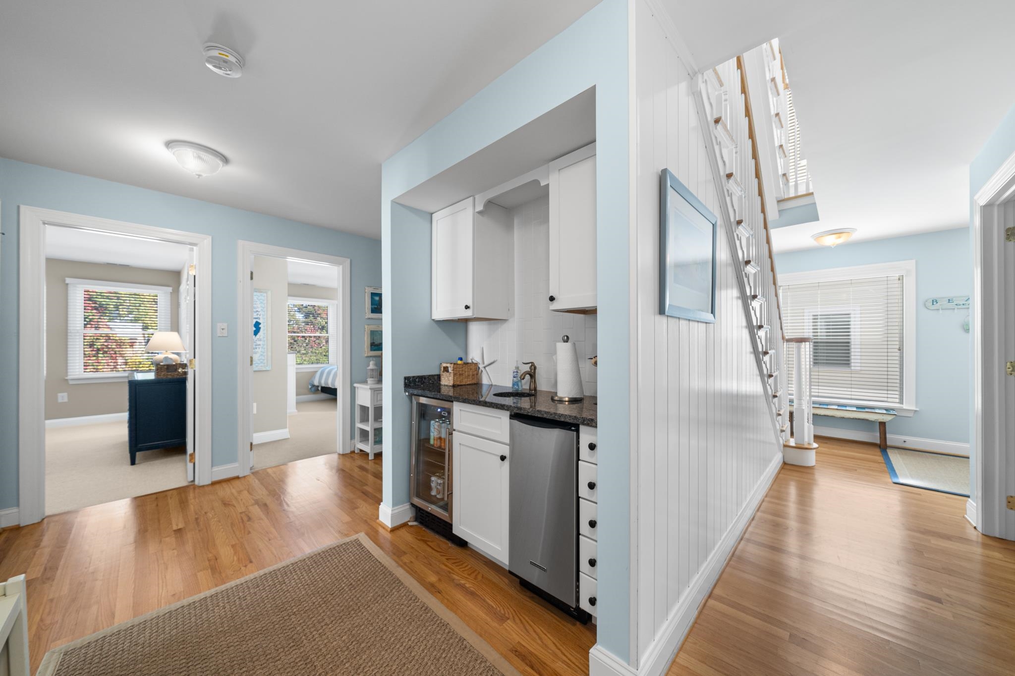 55 West 29th Avalon, NJ 08202 - Photo 23 of 32 a kitchen with stainless steel appliances granite countertop a refrigerator and a sink