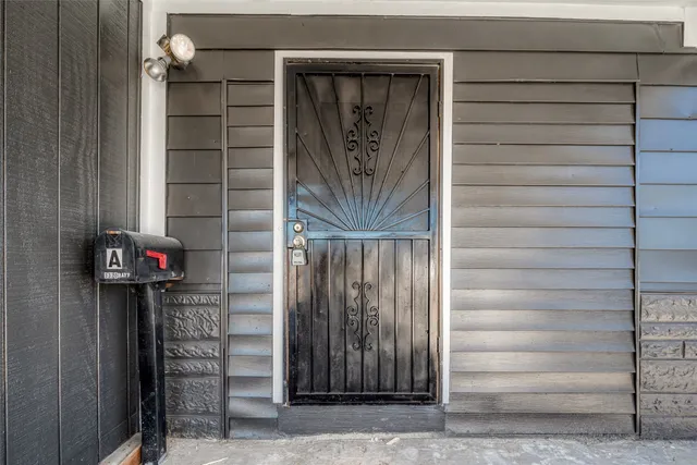 a front view of a house with entryway