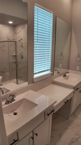 a bathroom with a sink and a tub