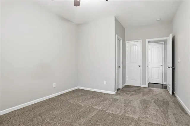 a view of an empty room