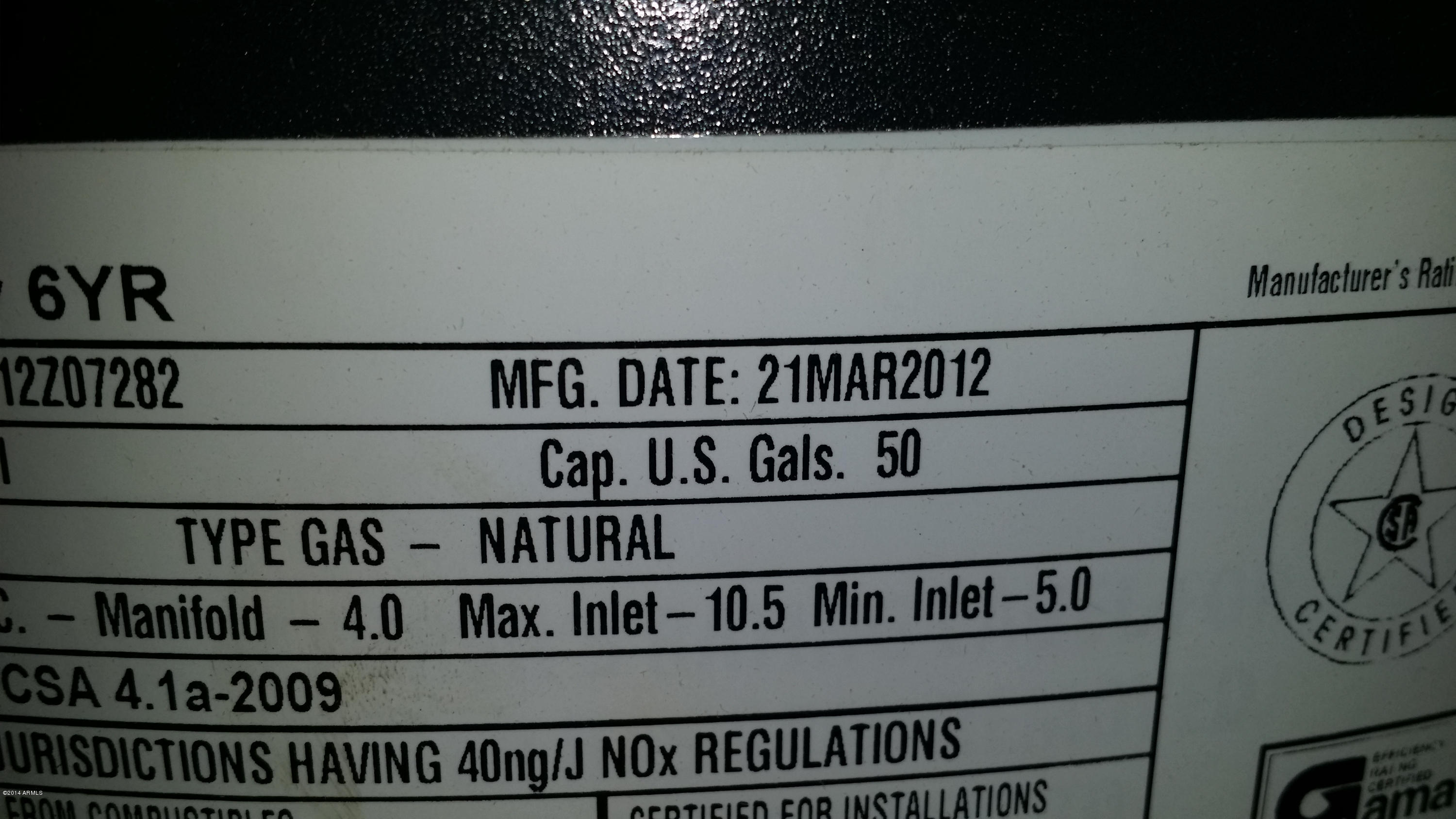 4625 East Murrieta Road Gilbert, AZ 85297 - Photo 65 of 83 Gas Water Heater Replaced in 2012