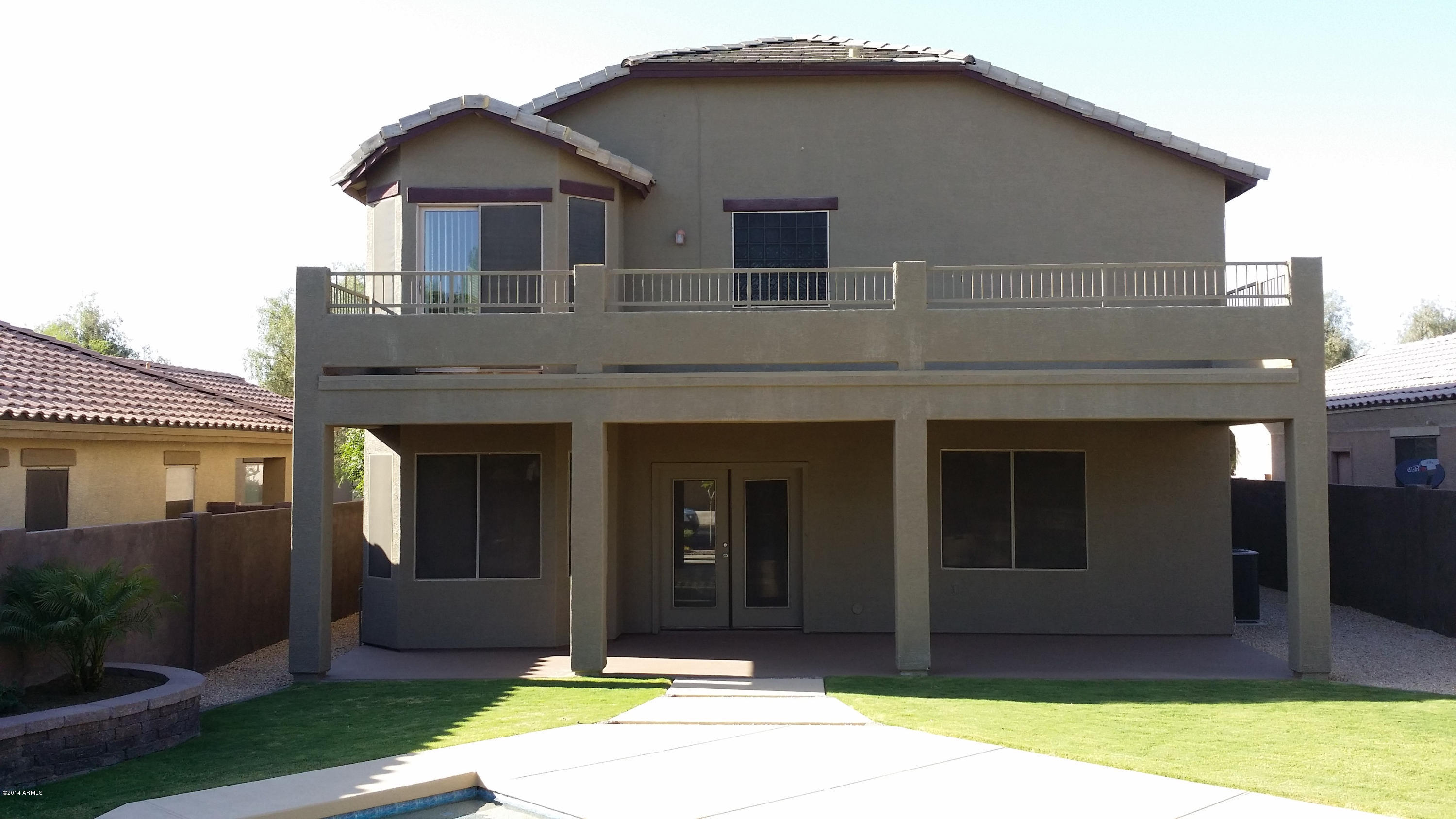 4625 East Murrieta Road Gilbert, AZ 85297 - Photo 70 of 83 Backyard View- Full Length Covered Patio