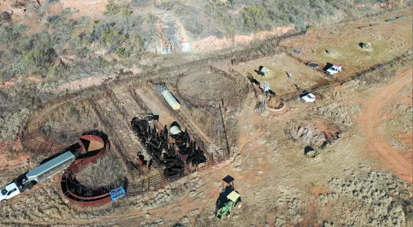 a view of a room with racks