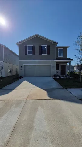 a house view with a street