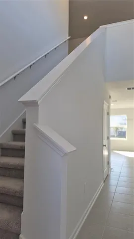 an empty room with a natural light