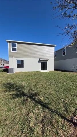 a backyard of a house