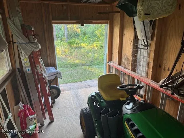 a view of a palm trees in front of a house