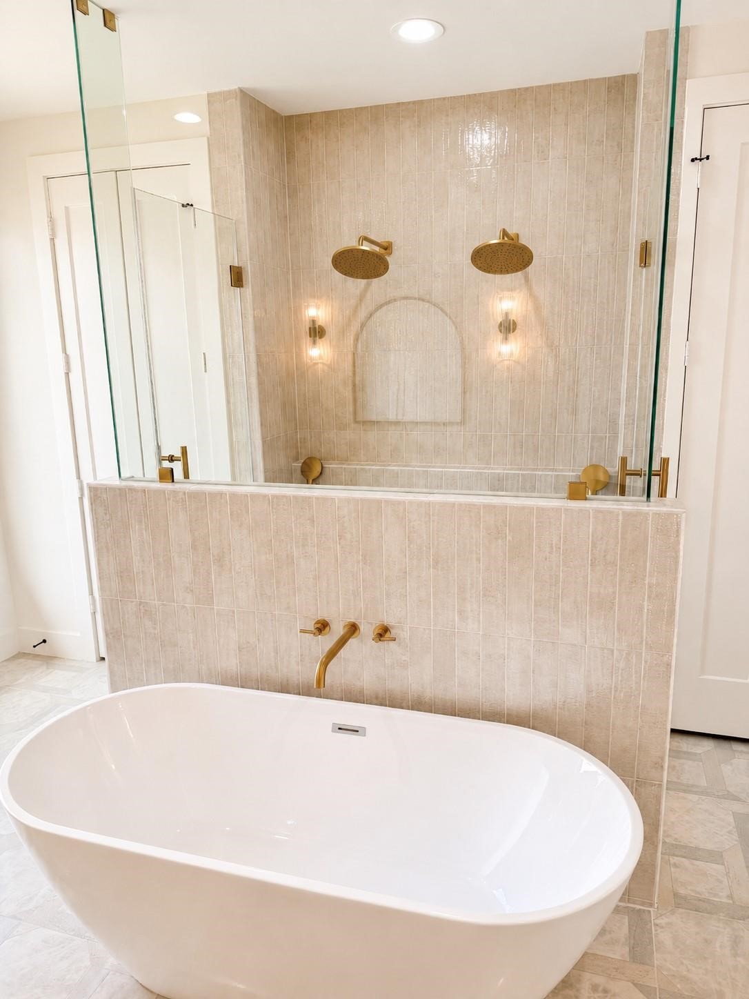 2325 Wroxton Road Houston, TX 77005 - Photo 29 of 41 Dual shower head double entry shower