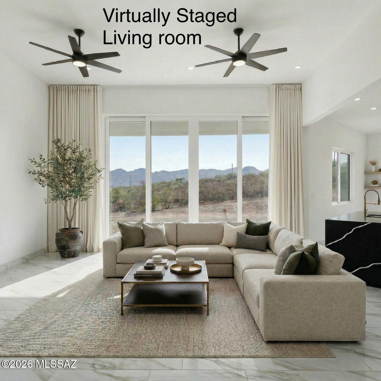 1786 Peralta Court Rio Rico, AZ 85648 - Photo 11 of 50 a living room with furniture and a large window
