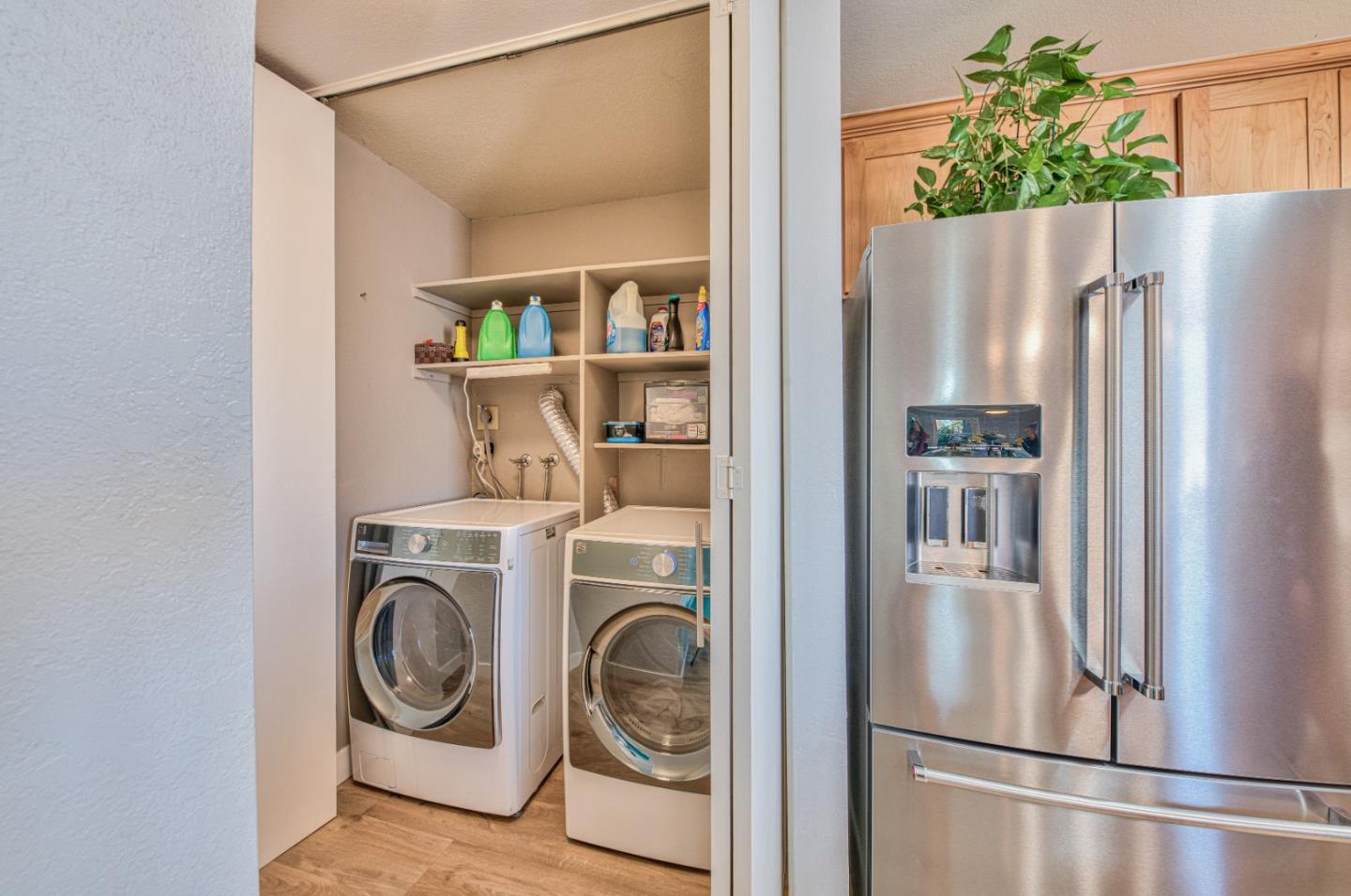 2224 Almaden Road, Unit A San Jose, CA 95125 - Photo 4 of 29 a view of a refrigerator and washer in a kitchen