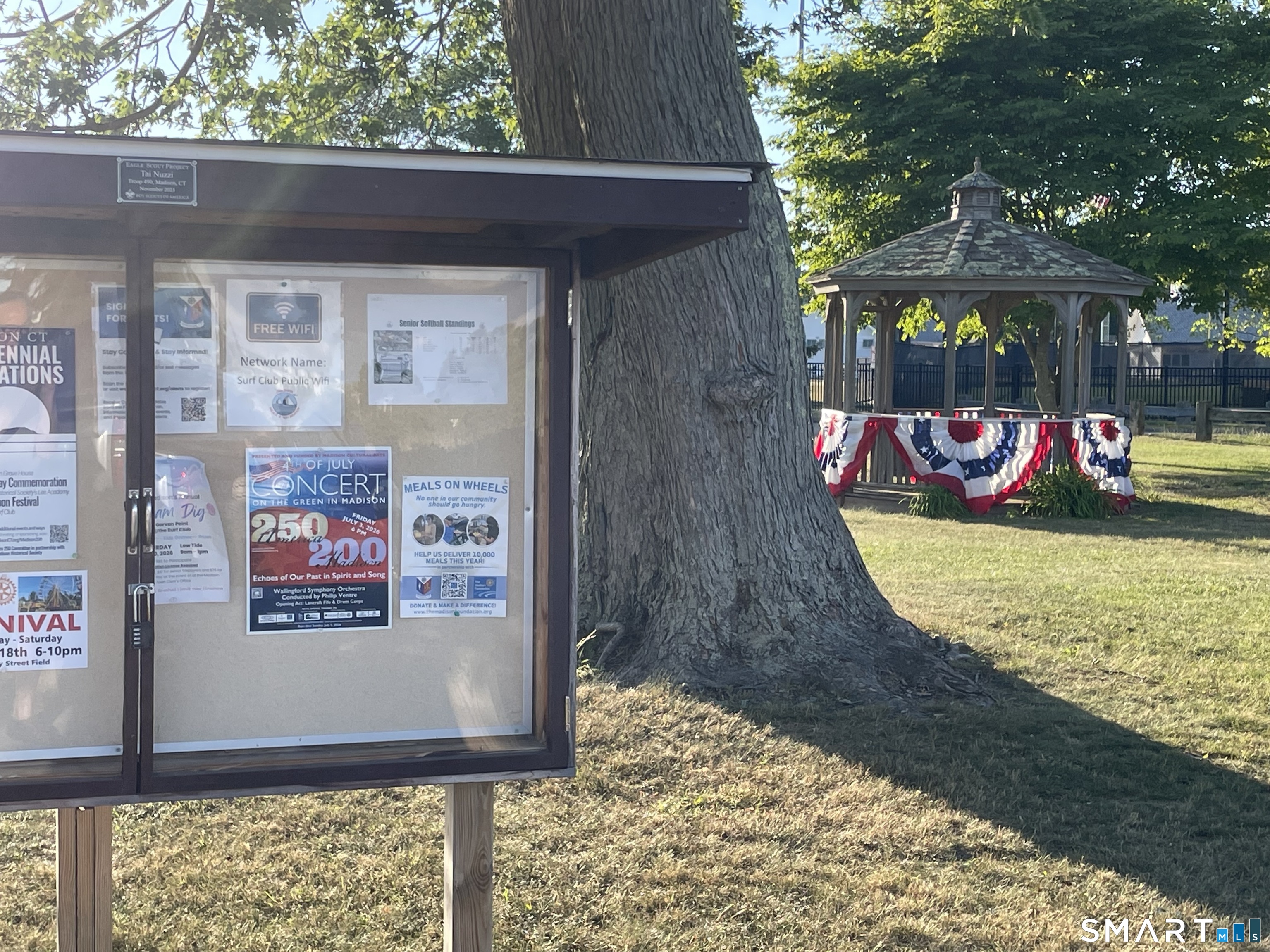 1023 Boston Post Road Madison, CT 06443 - Photo 25 of 38 Gazebo at the Surf Club.