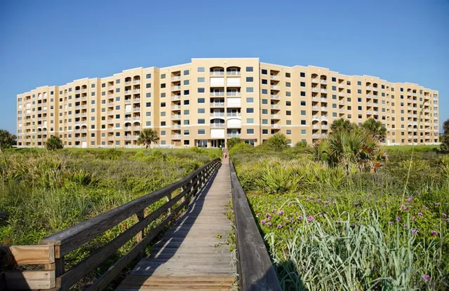 a view of a large building