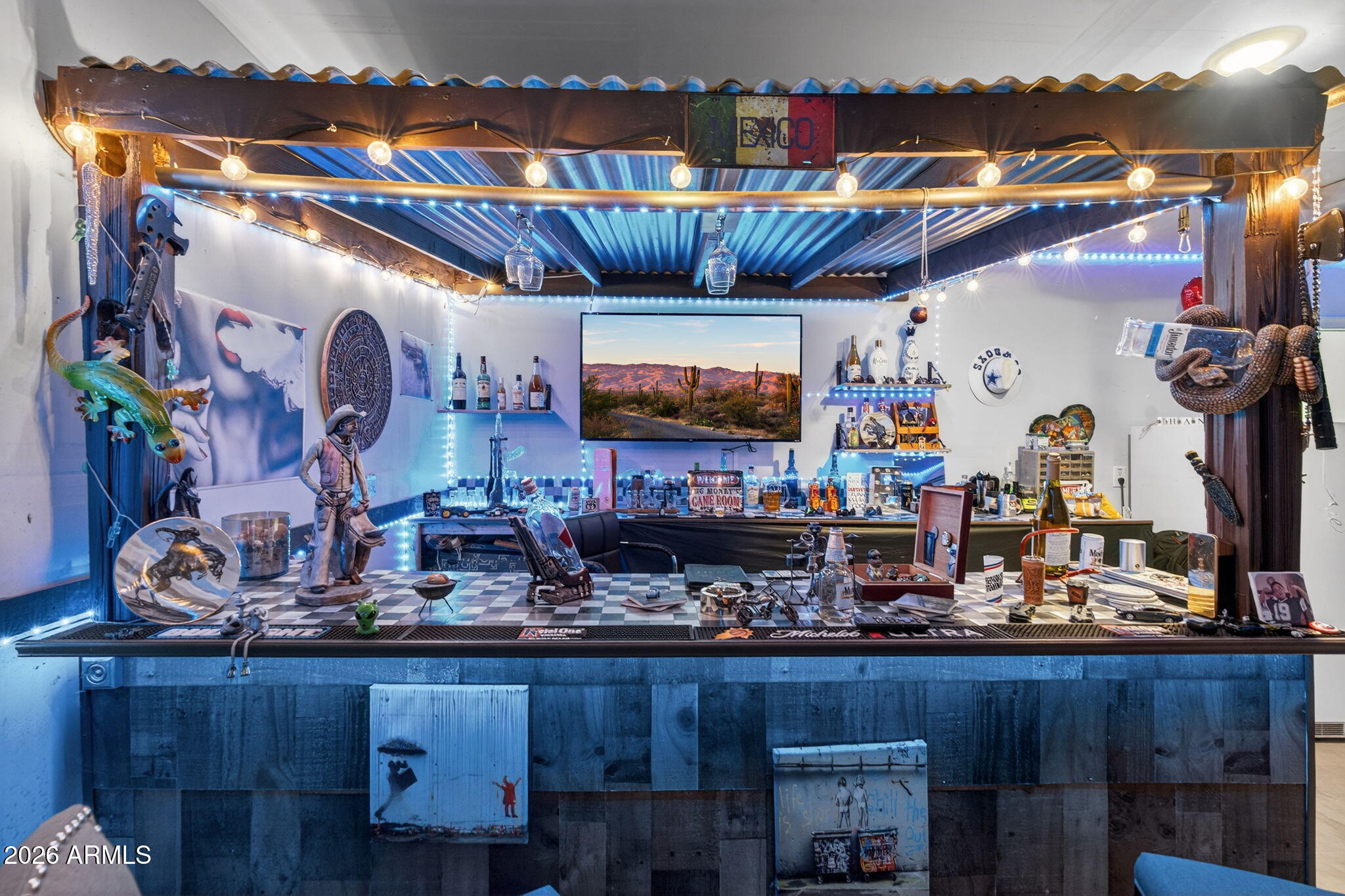14423 South Capistrano Road Arizona City, AZ 85123 - Photo 24 of 36 a kitchen with granite countertop lots of wooden furniture