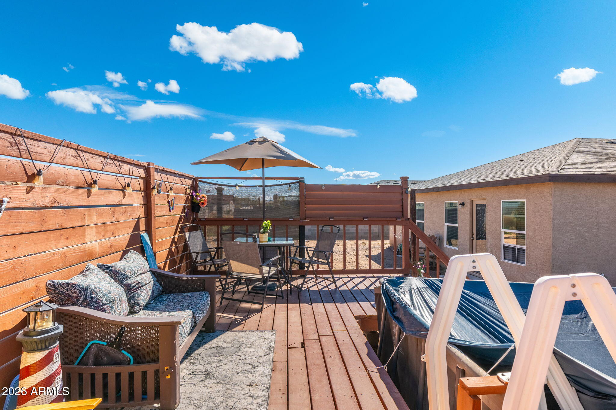 14423 South Capistrano Road Arizona City, AZ 85123 - Photo 31 of 36 a view of a patio with swimming pool