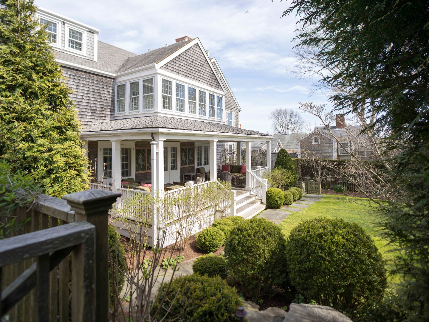 1 Twin Street Nantucket, MA 02554 - Photo 3 of 32 a view of an house with backyard space and balcony