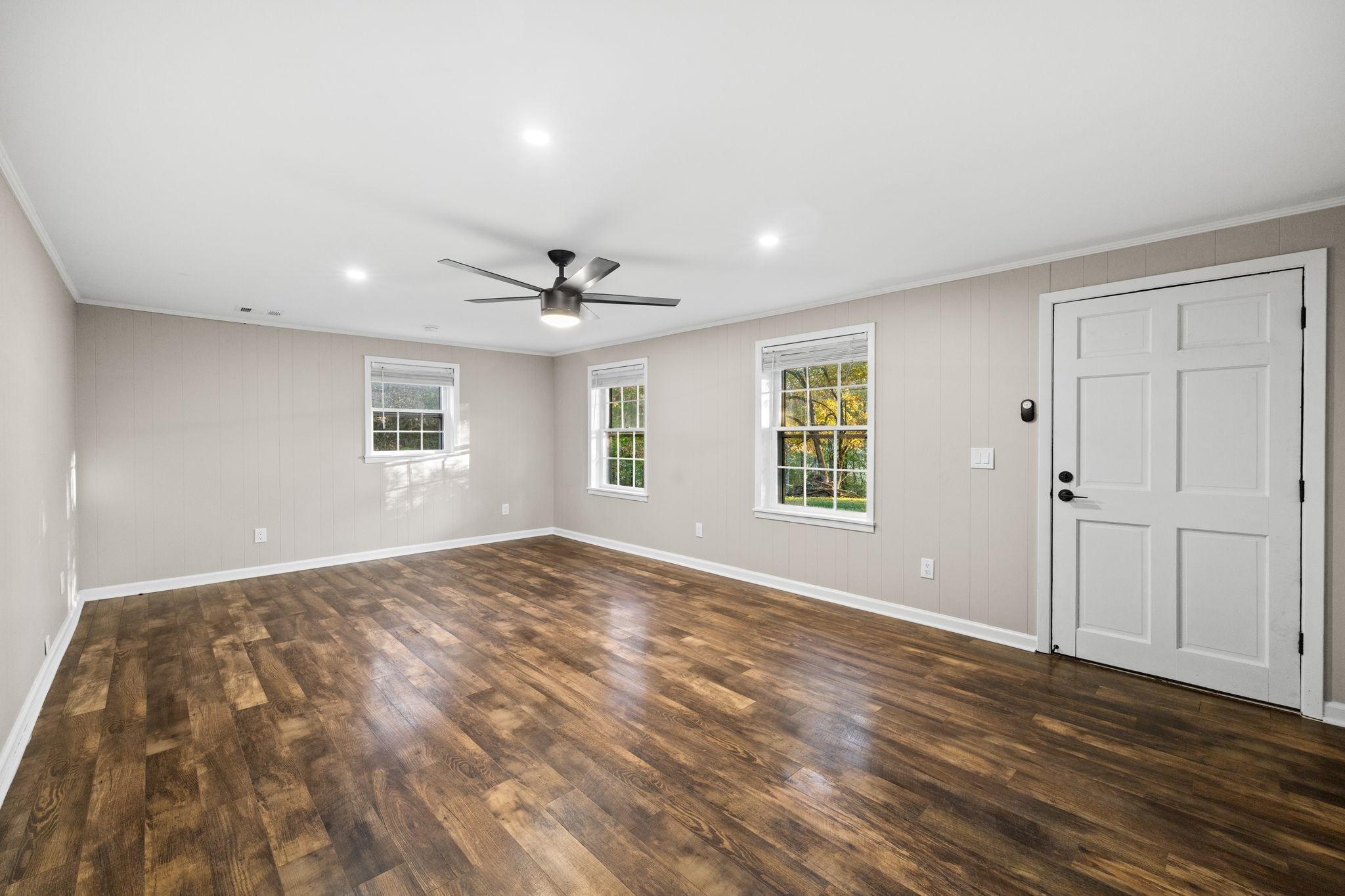 133 Mockerson Road Leoma, TN 38468 - Photo 10 of 33 a view of an empty room with wooden floor and a window