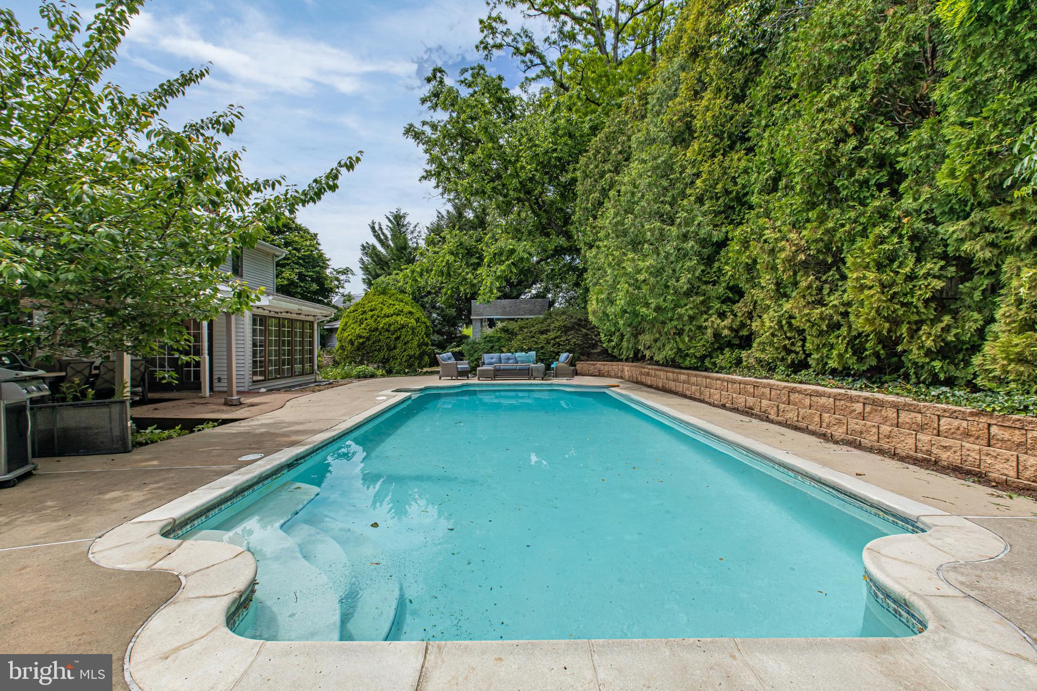 216 Revere Road Marlton, NJ 08053 - Photo 39 of 47 a view of a backyard with swimming pool