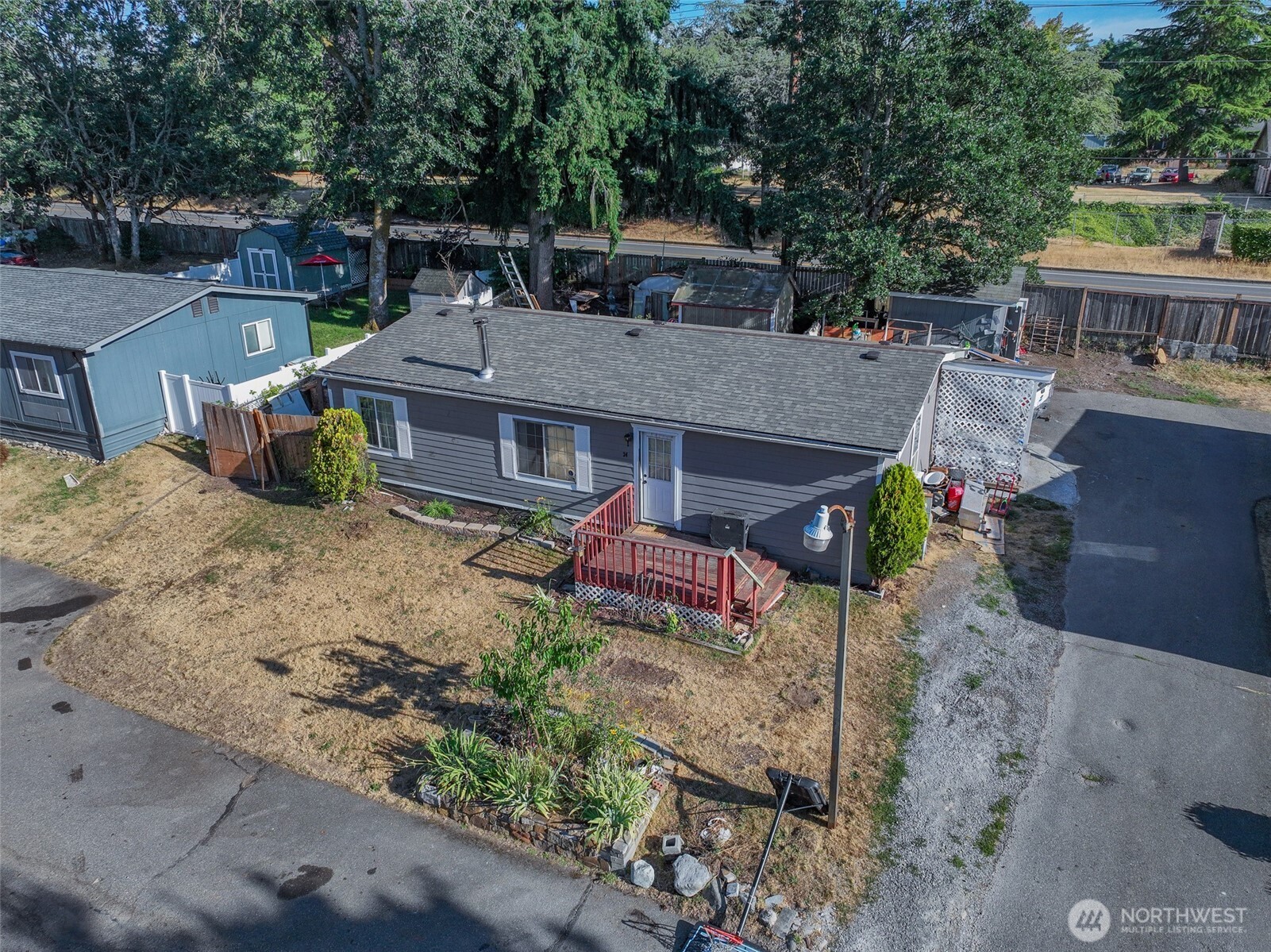 a view of a house with a patio