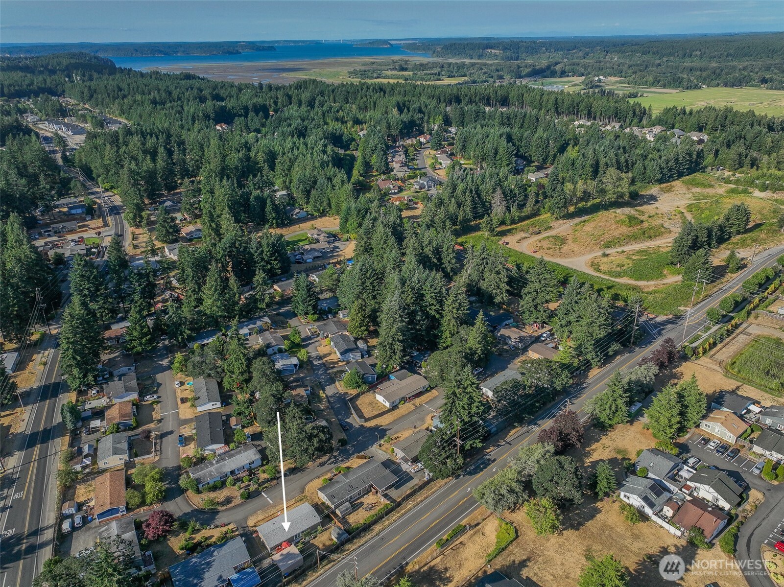 510 Duterrow Road Southeast, Unit 34 Olympia, WA 98513 - Photo 20 of 20 an aerial view of a city with lots of residential buildings