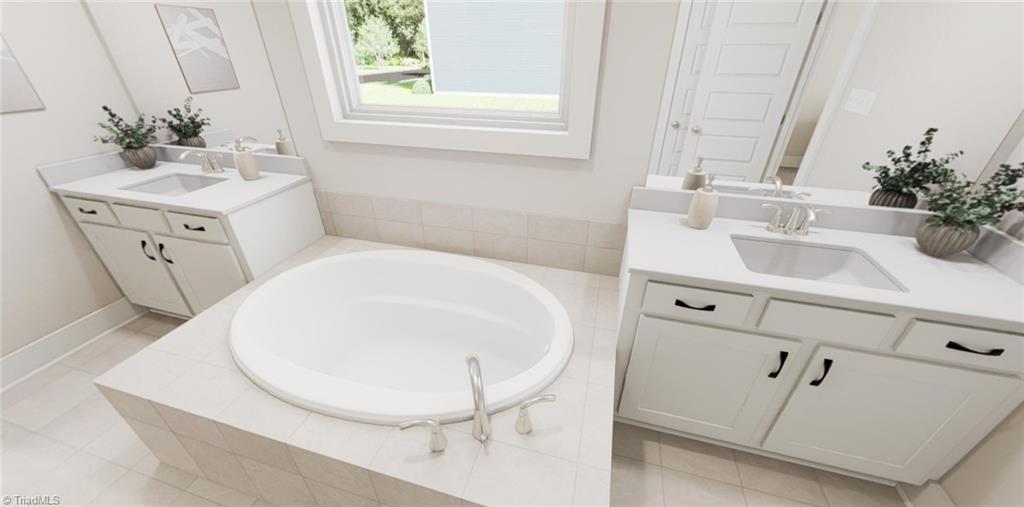 6716 Honeycutt Reserve Drive Oak Ridge, NC 27310 - Photo 13 of 23 Primary Bathroom-Virtual Representation Not actual home - Some Features may be different in actual home.