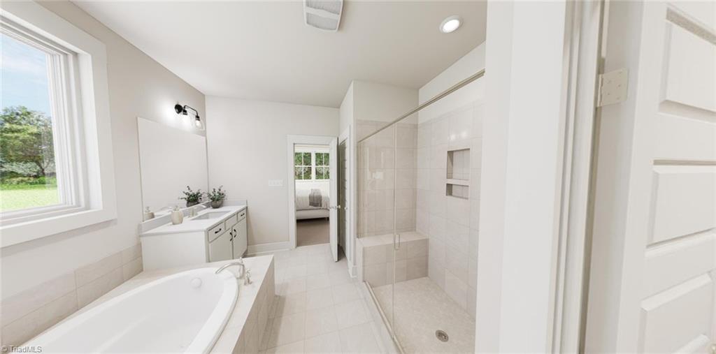 6716 Honeycutt Reserve Drive Oak Ridge, NC 27310 - Photo 14 of 23 Primary Bathroom-Virtual Representation Not actual home - Some Features may be different in actual home.