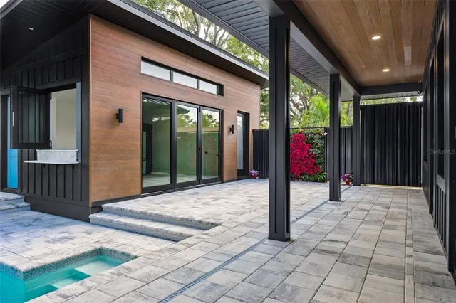 a view of a house with pool