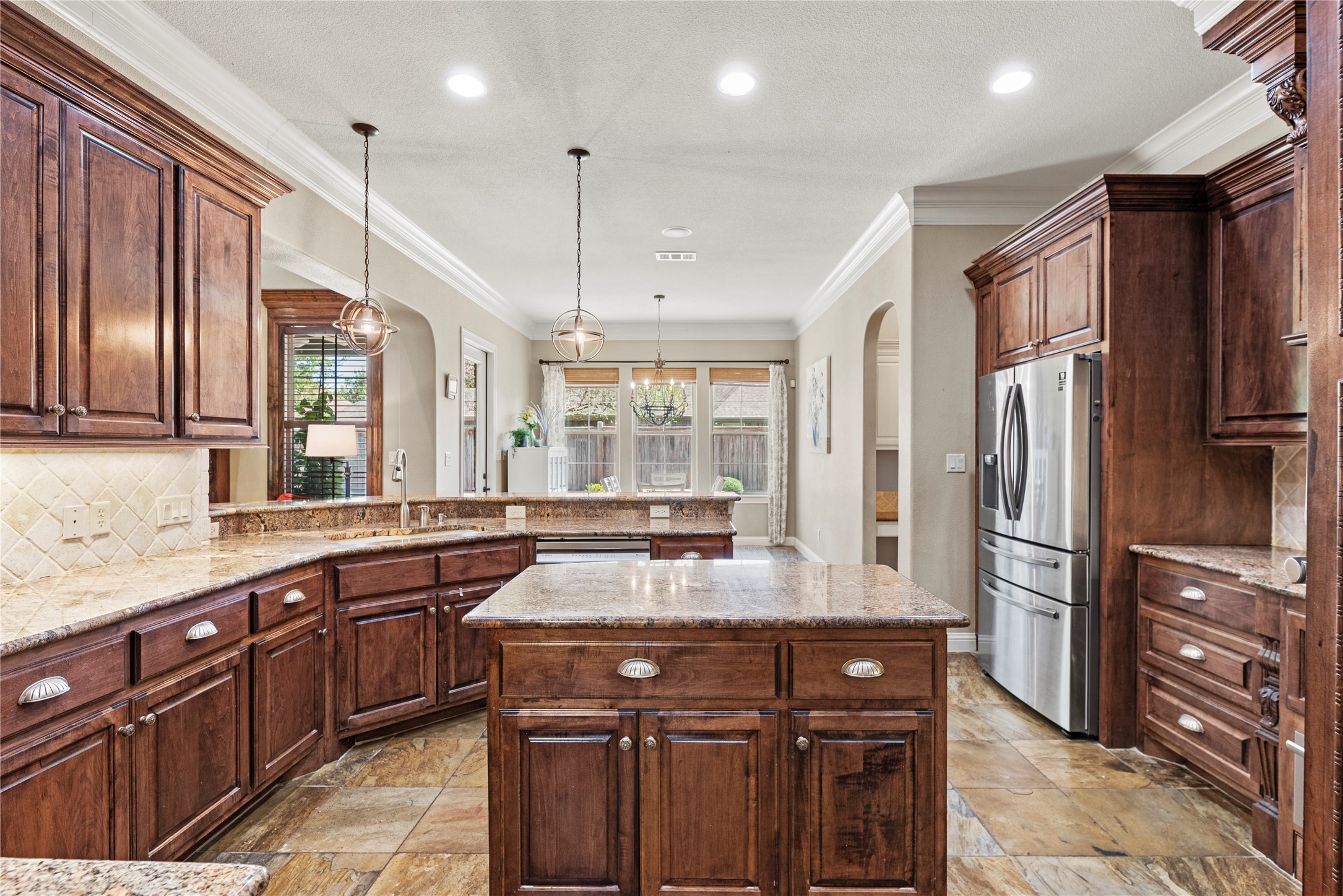 3550 Windrose Drive Beaumont, TX 77706 - Photo 20 of 50 Double wall ovens, stainless appliances, and extensive cabinetry offer a true culinary workspace. Every inch was designed for style and function.