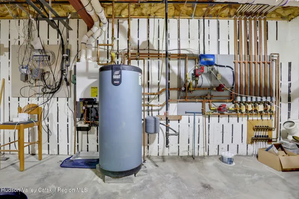 a view of water heater room