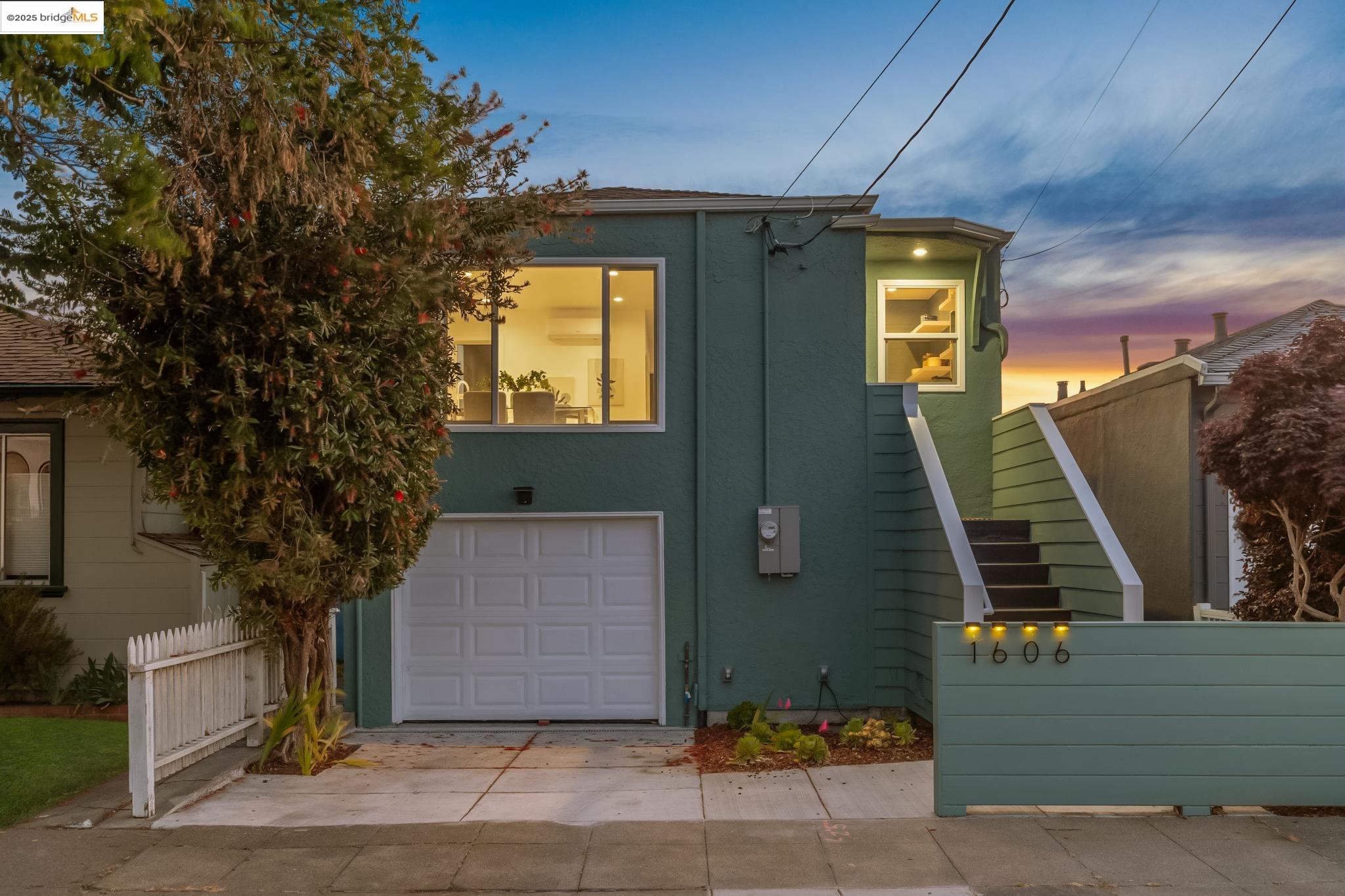 a front view of a house