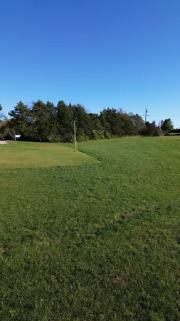 a view of an ocean from a yard