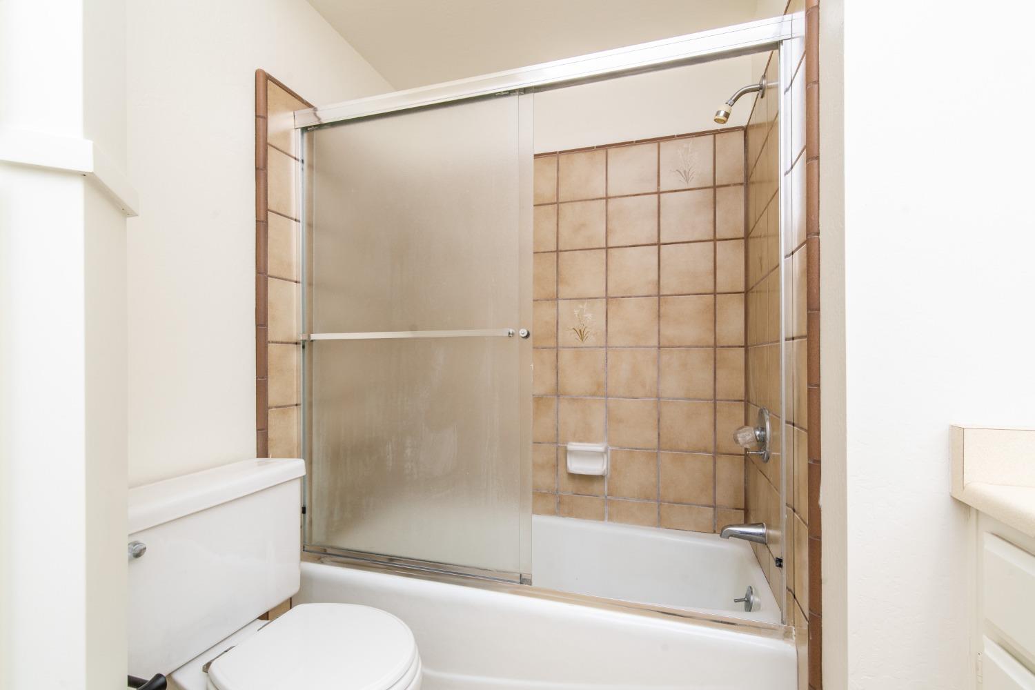 3961 7 Ridges Road Camino, CA 95709 - Photo 71 of 93 a bathroom with a shower and a toilet