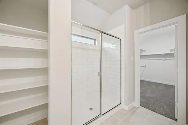 a view of a closet area