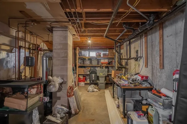 a view of storage and utility room