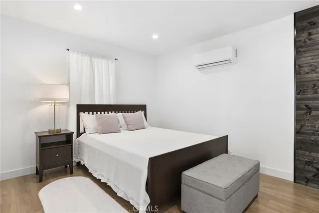 a picture of a bench in front of a door