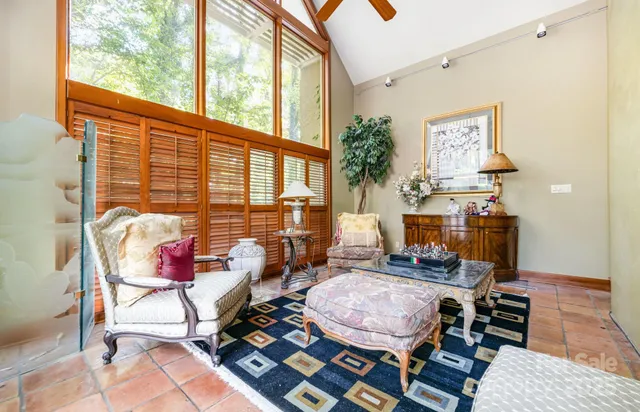 a outdoor space with furniture