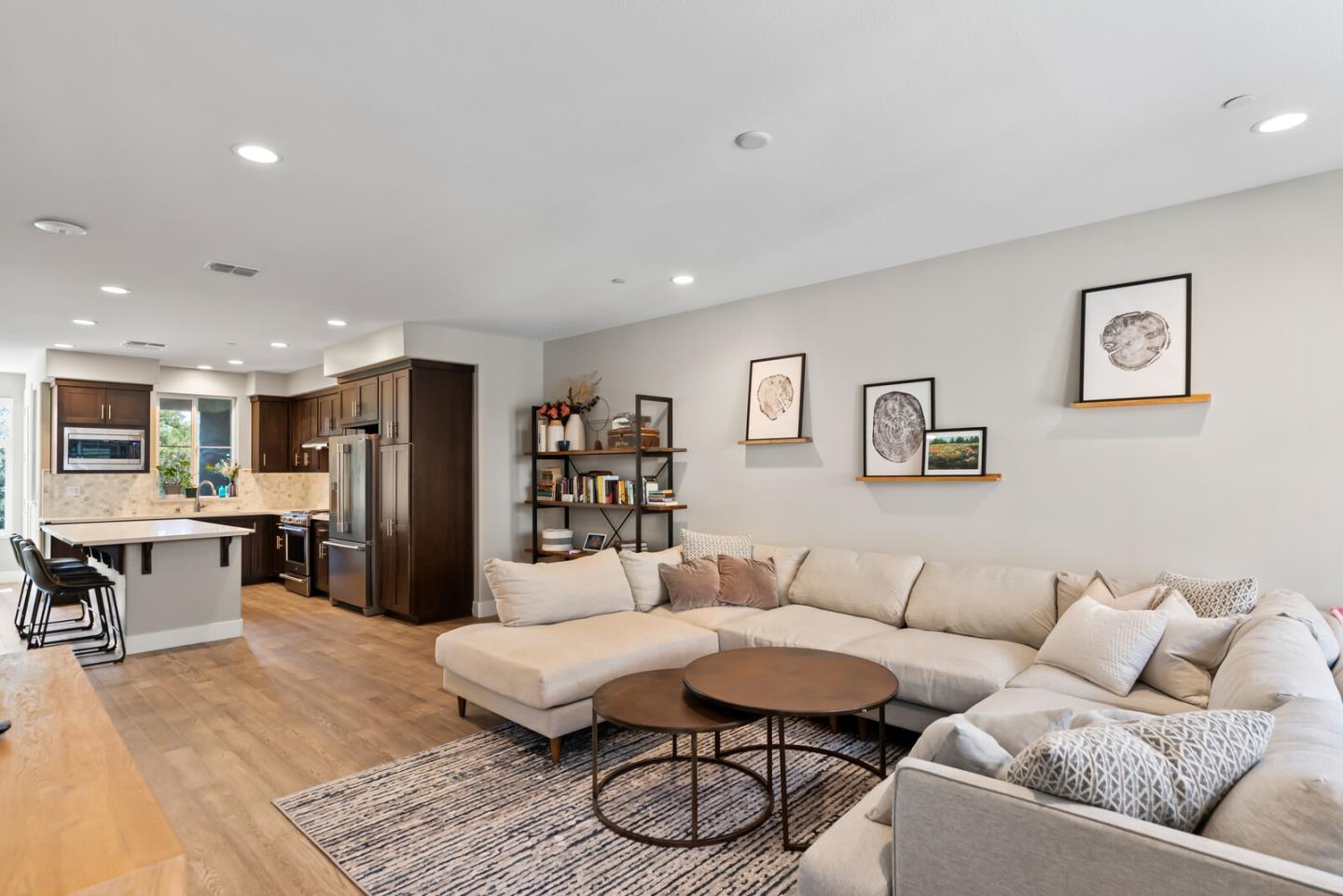 202 Malley Way Campbell, CA 95008 - Photo 10 of 29 a living room with furniture and kitchen view