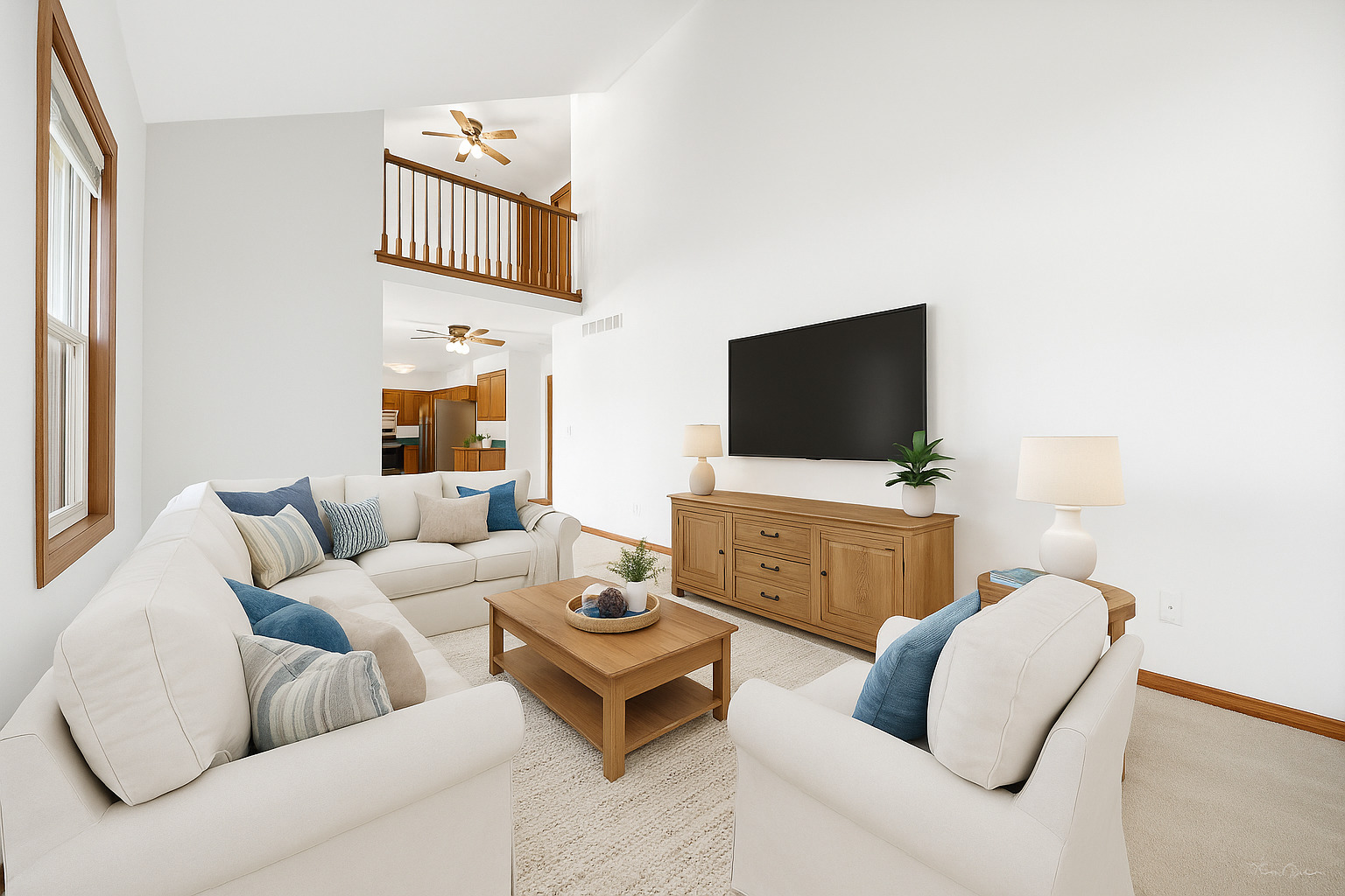 703 Avondale Lane Aurora, IL 60504 - Photo 12 of 40 a living room with furniture and a flat screen tv