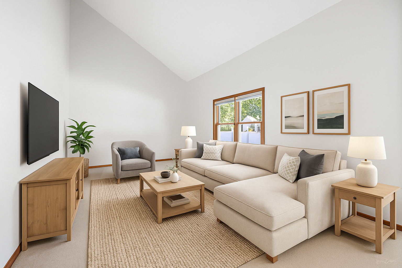 703 Avondale Lane Aurora, IL 60504 - Photo 14 of 40 a living room with furniture and a flat screen tv