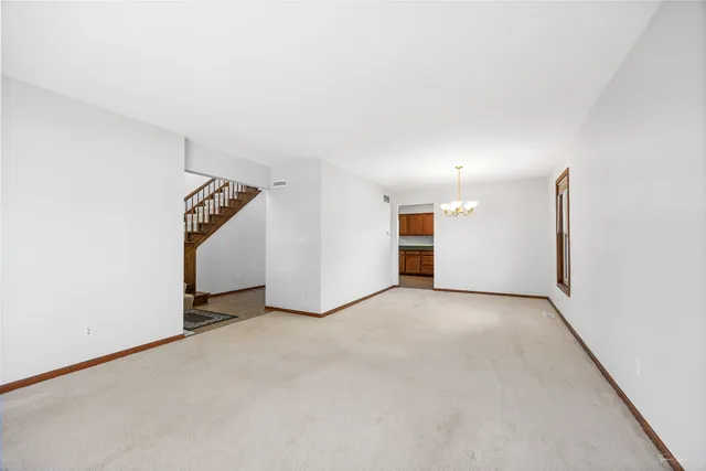 an empty room with a empty space