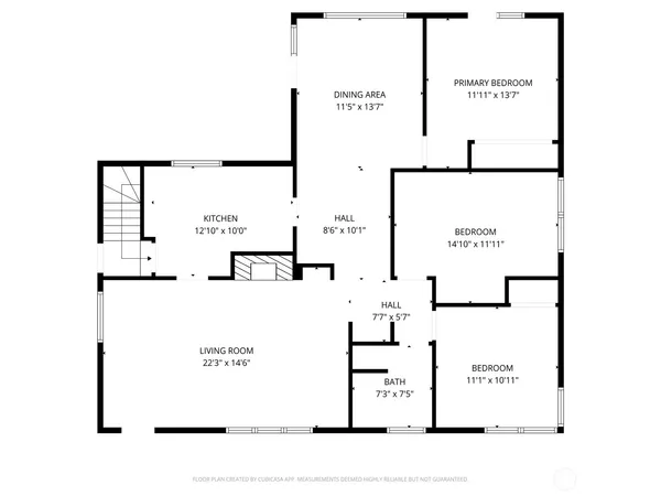 a picture of a floor plan