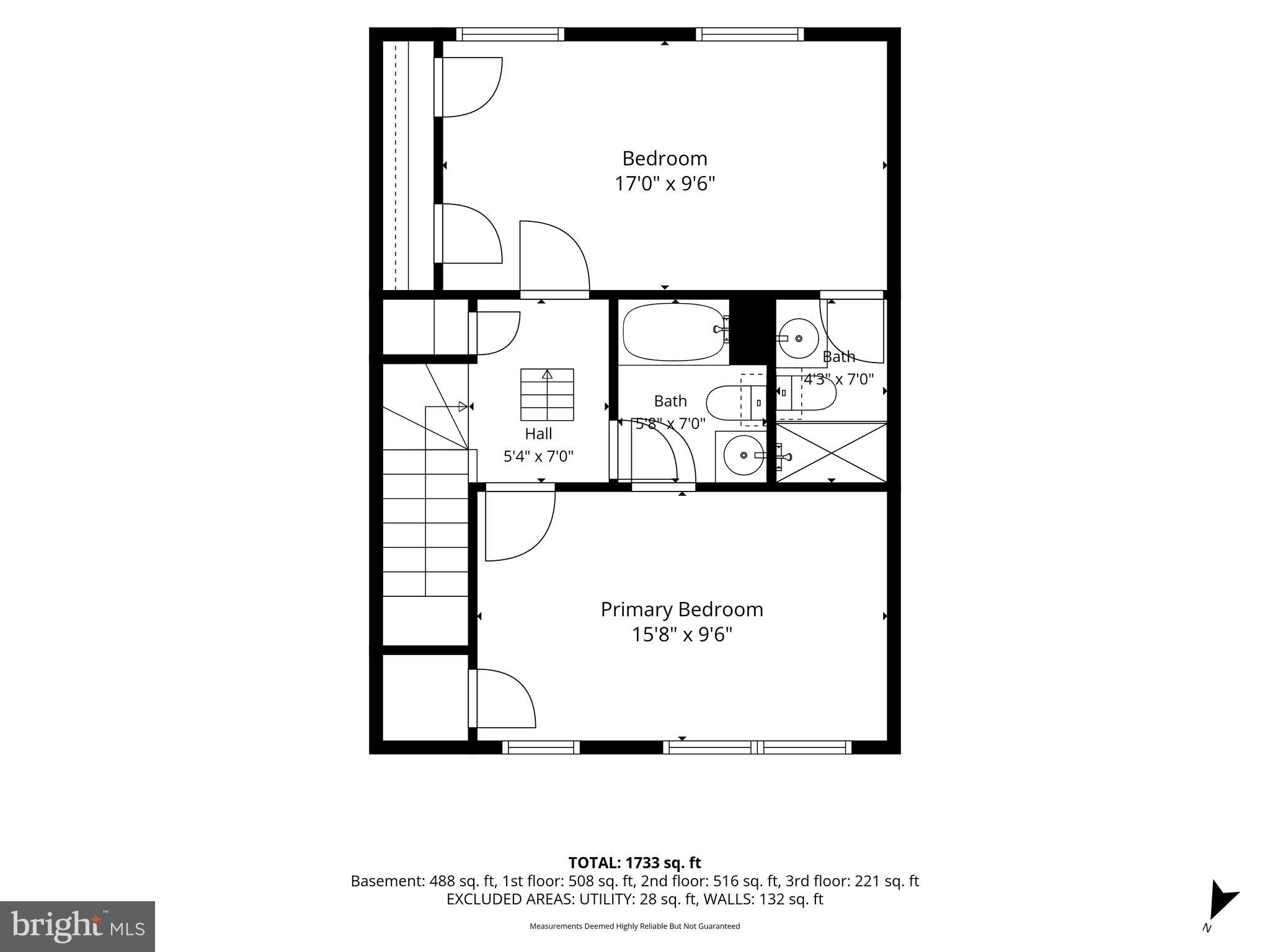 8812 Fox Circle Perry Hall, MD 21128 - Photo 44 of 44 Floor plans for second floor