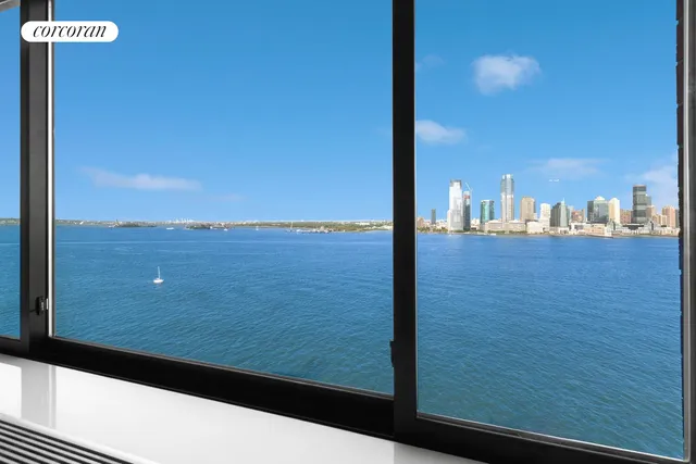 a view of ocean from a window