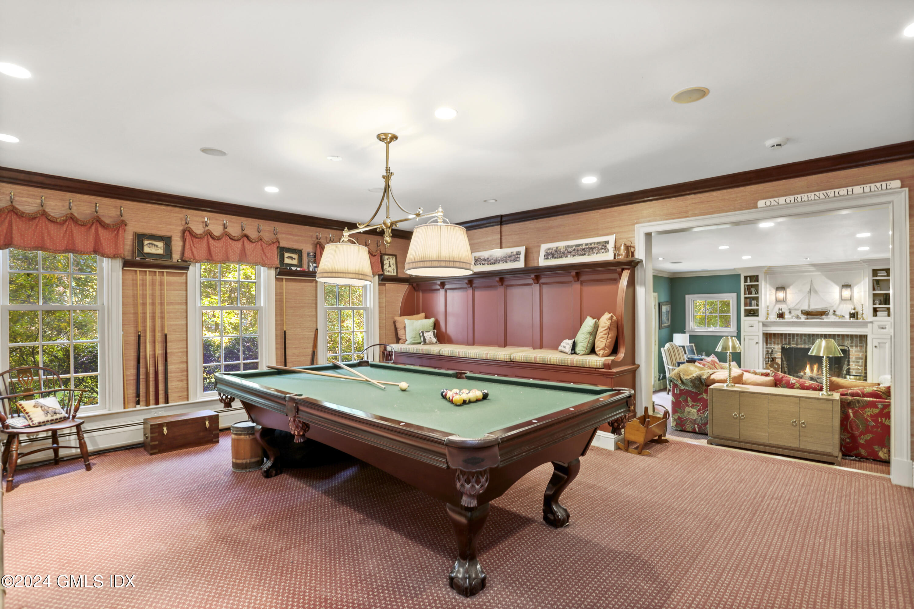 100 Pecksland Road Greenwich, CT 06831 - Photo 25 of 36 Billiards Room