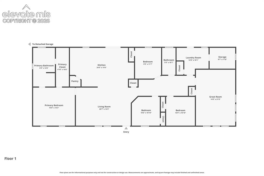 22280 Jones Road Peyton, CO 80831 - Photo 33 of 47 a picture of a floor plan