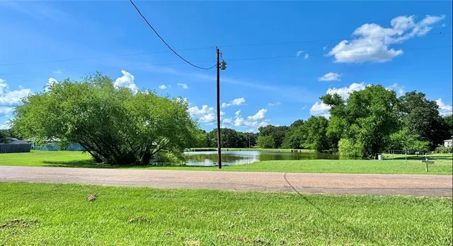 a view of green field with trees