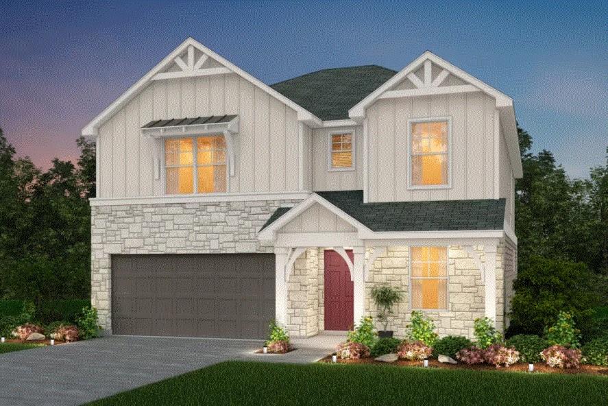 620 Acuff Lane Leander, TX 78641 - Photo 1 of 14 Two-story residence featuring a board-and-batten and stone veneer exterior