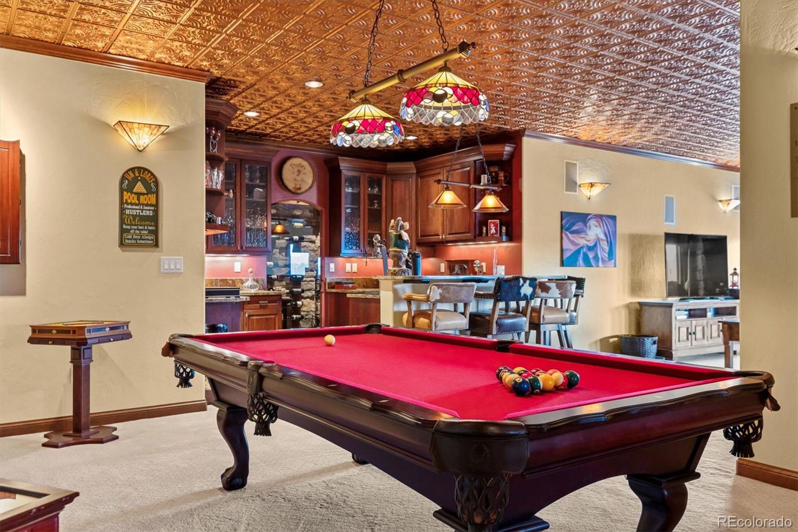 401 Raptor Point Golden, CO 80403 - Photo 43 of 48 a room with pool table and windows