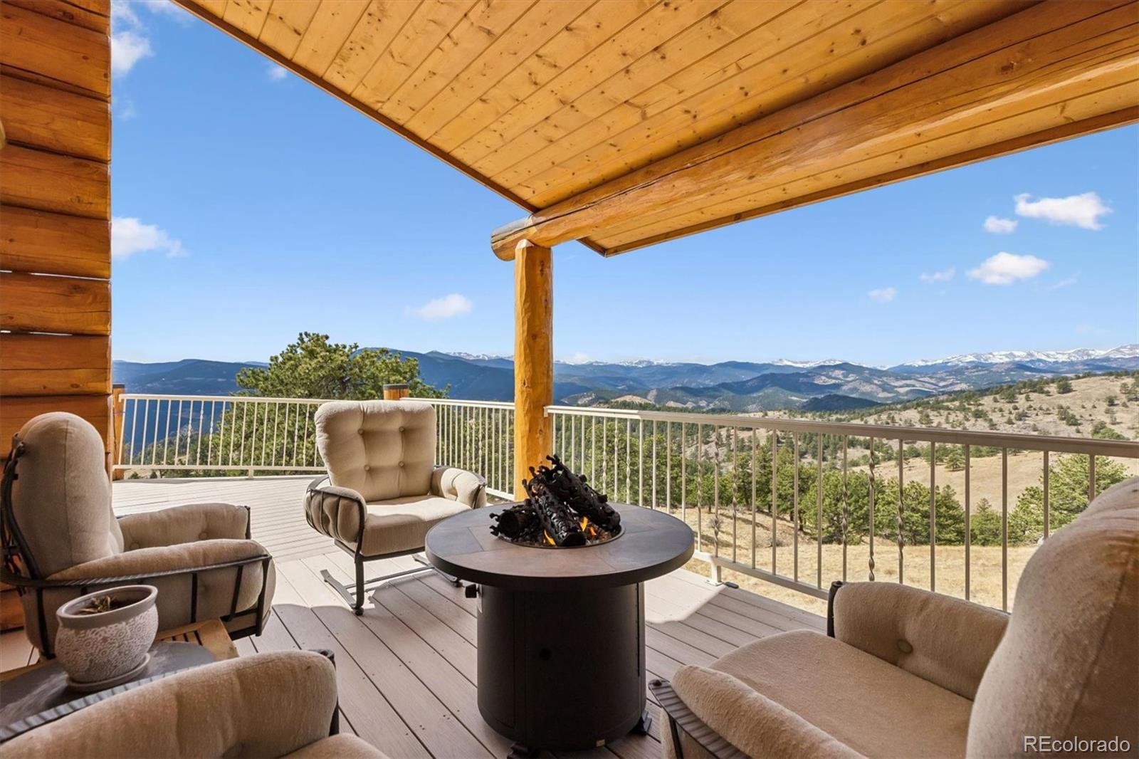 401 Raptor Point Golden, CO 80403 - Photo 9 of 48 a view of a patio with couches chairs and a table
