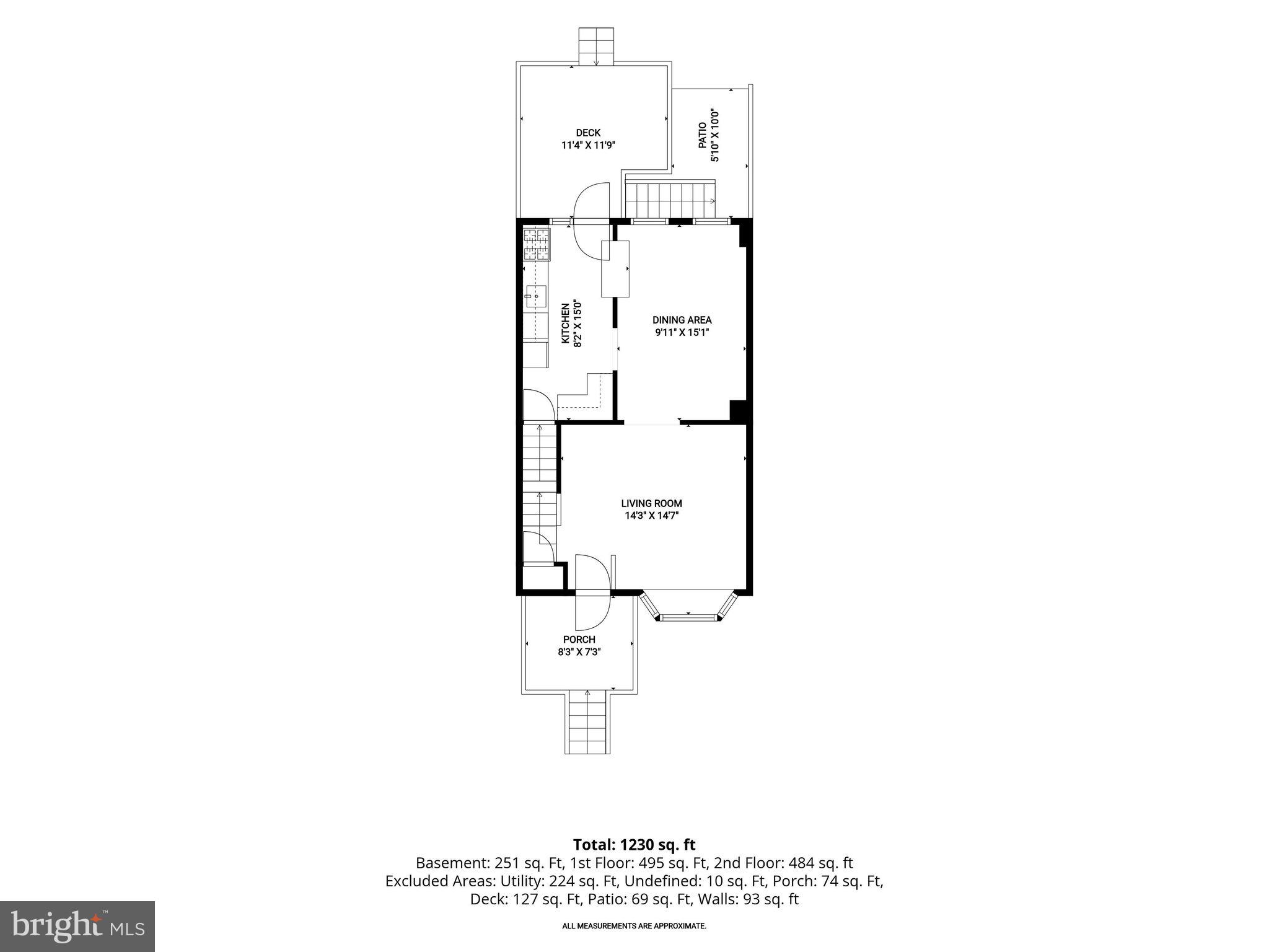 1652 Hardwick Road Baltimore, MD 21286 - Photo 36 of 39 Main Level Floor Plan